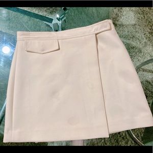 Side clasp white theory skirt